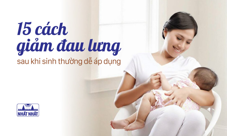 giảm đau lưng sau sinh thường